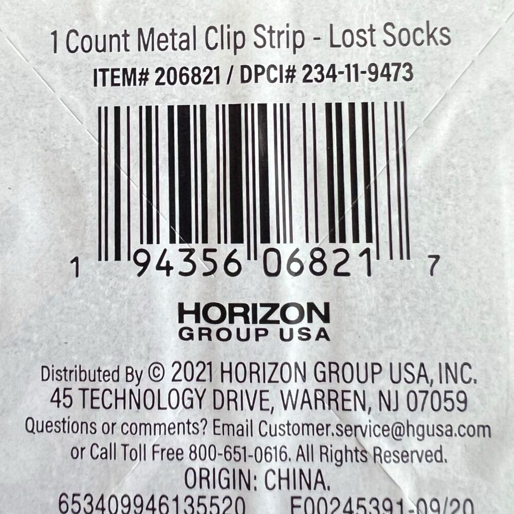 Lost Socks Metal Signs with Clips - Picture 6 of 6